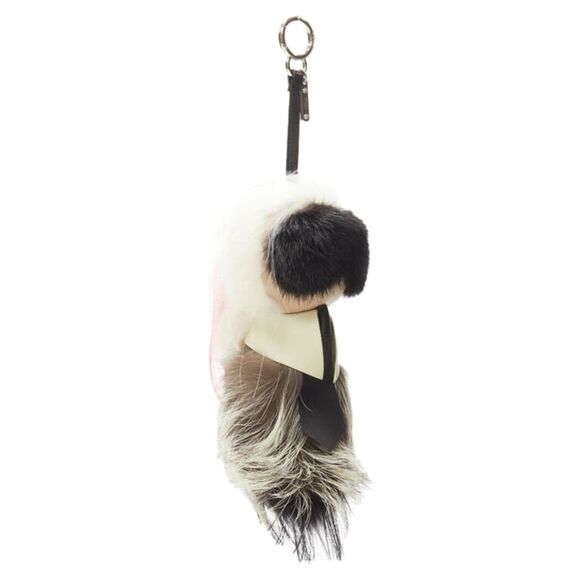 Fendi Karlito Large limited mink fox fur bag charm keyring